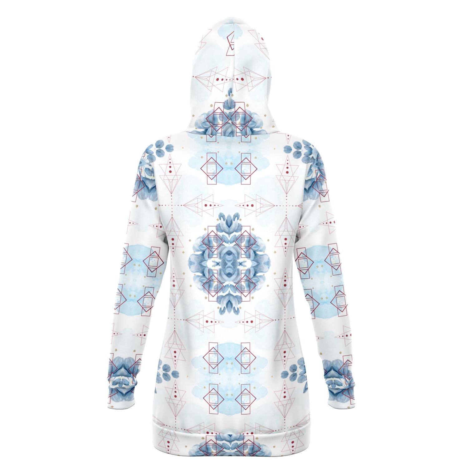 $NiieihiiNookei Fashion Longline Hoodie - AOP
