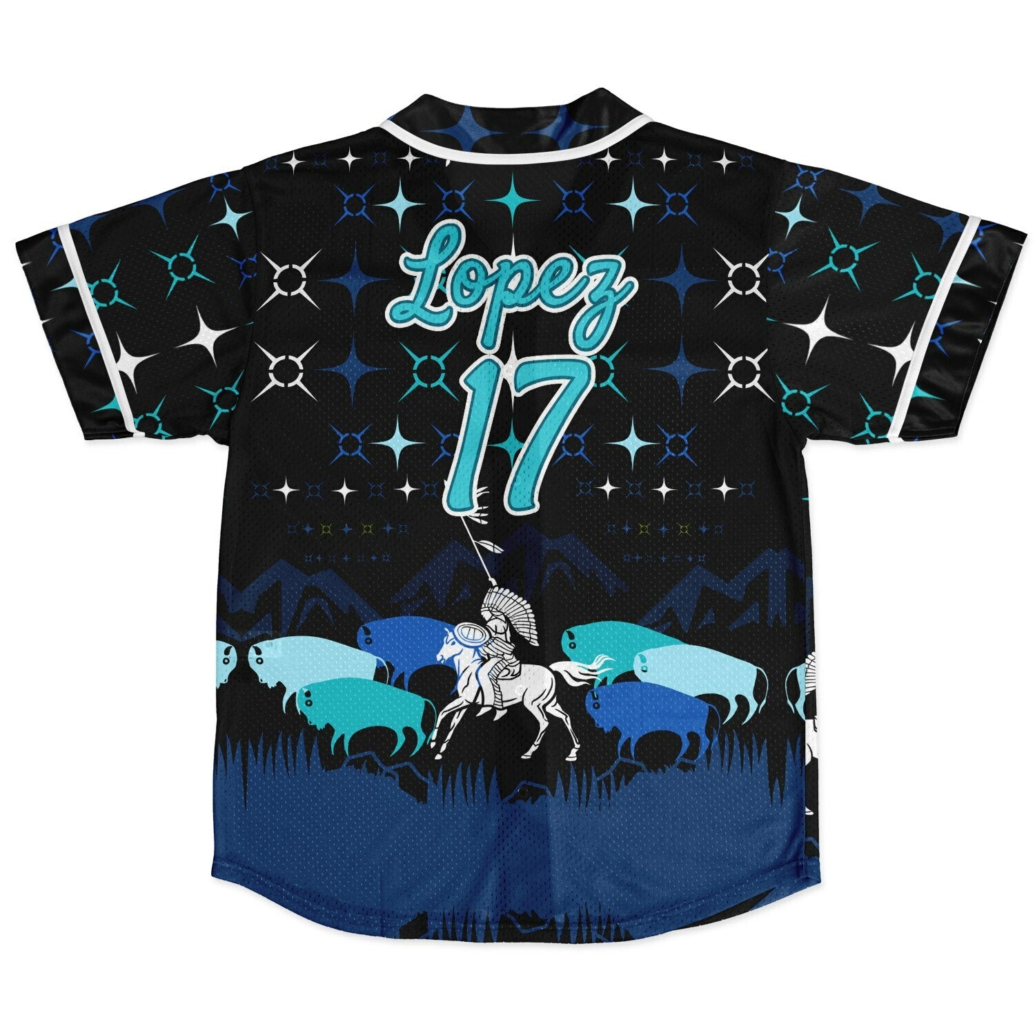 #17 Lopez Premium Baseball Jersey - AOP copy