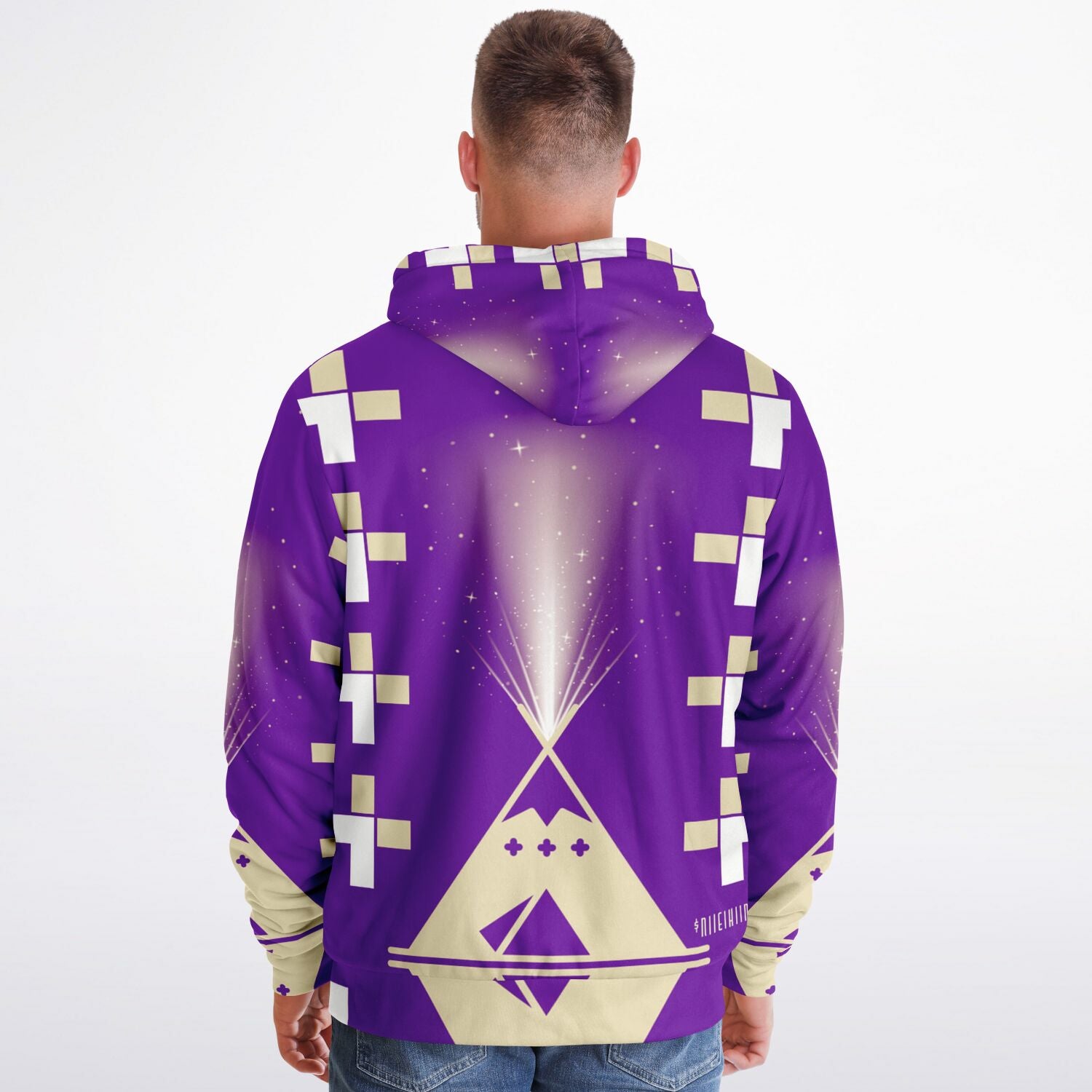 $NiieihiiNookei Microfleece Ziphoodie - AOP
