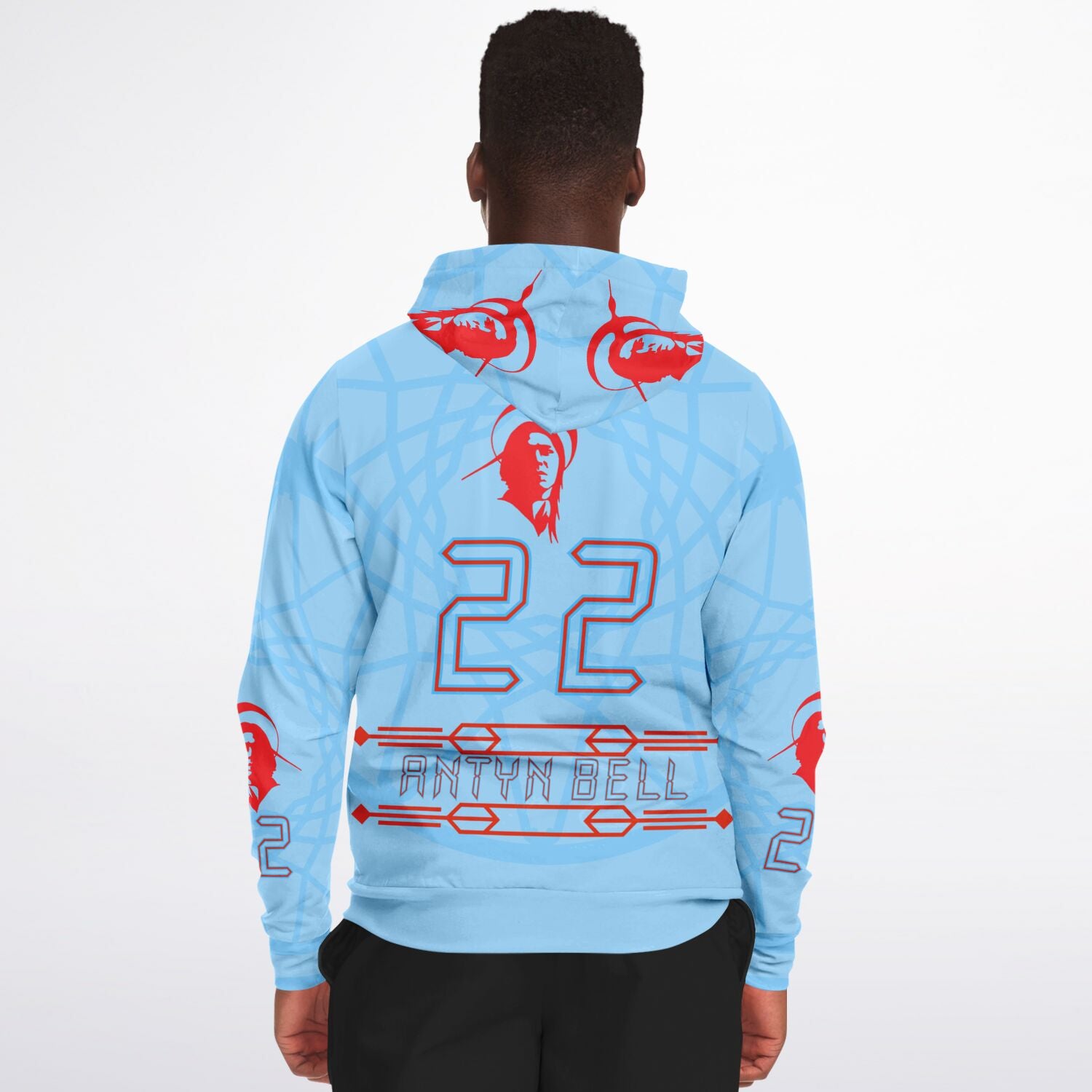 $NiieihiiNookei Athletic Zip-Up Hoodie - AOP