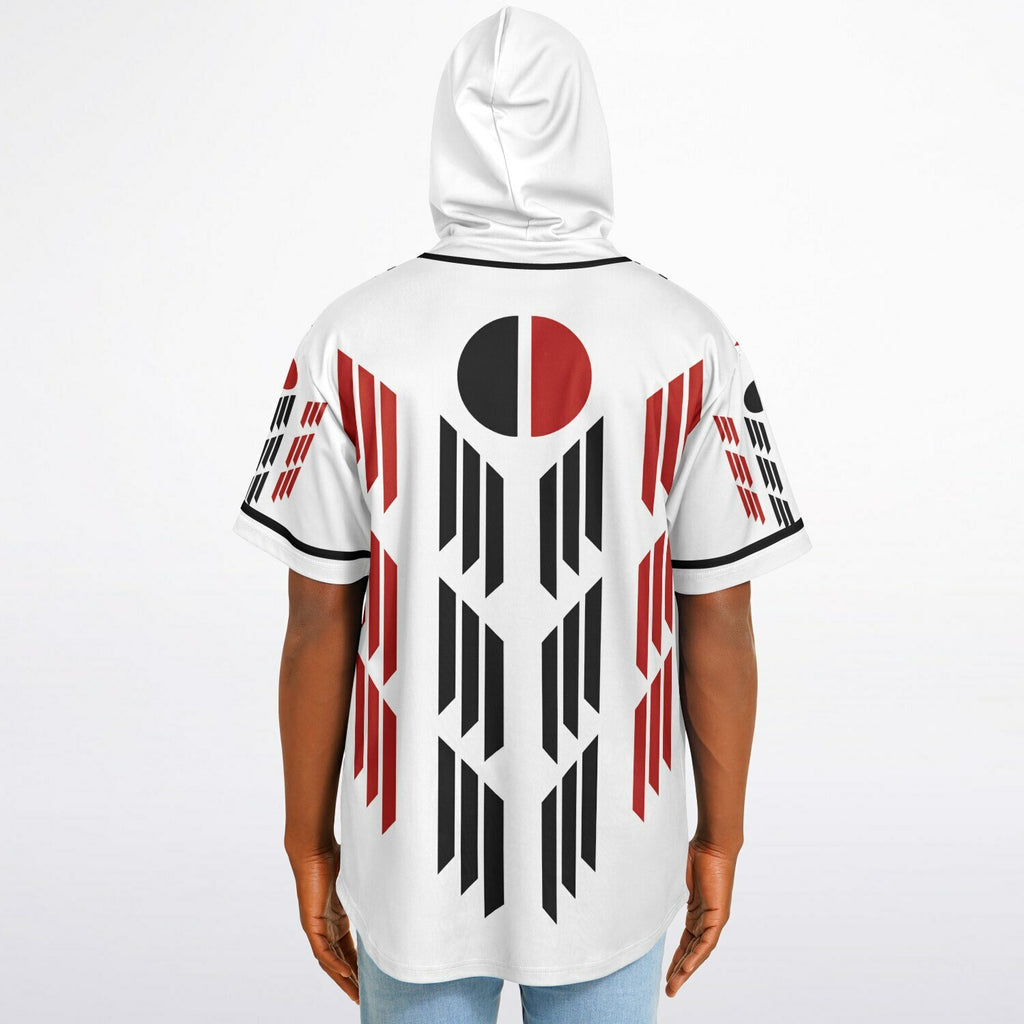Arapaho Flag Hooded Baseball Jersey - AOP