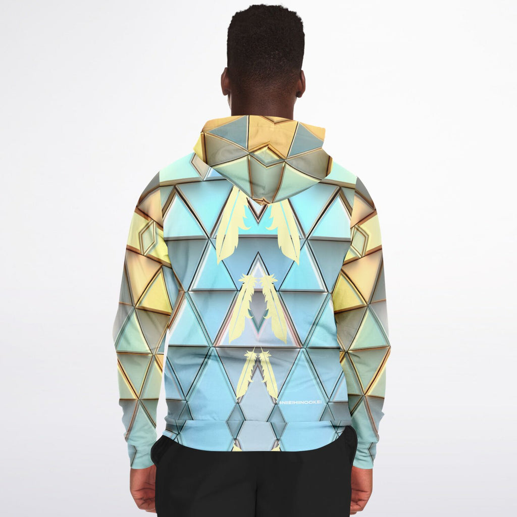 $NiieihiiNookei Athletic Zip-Up Hoodie - AOP