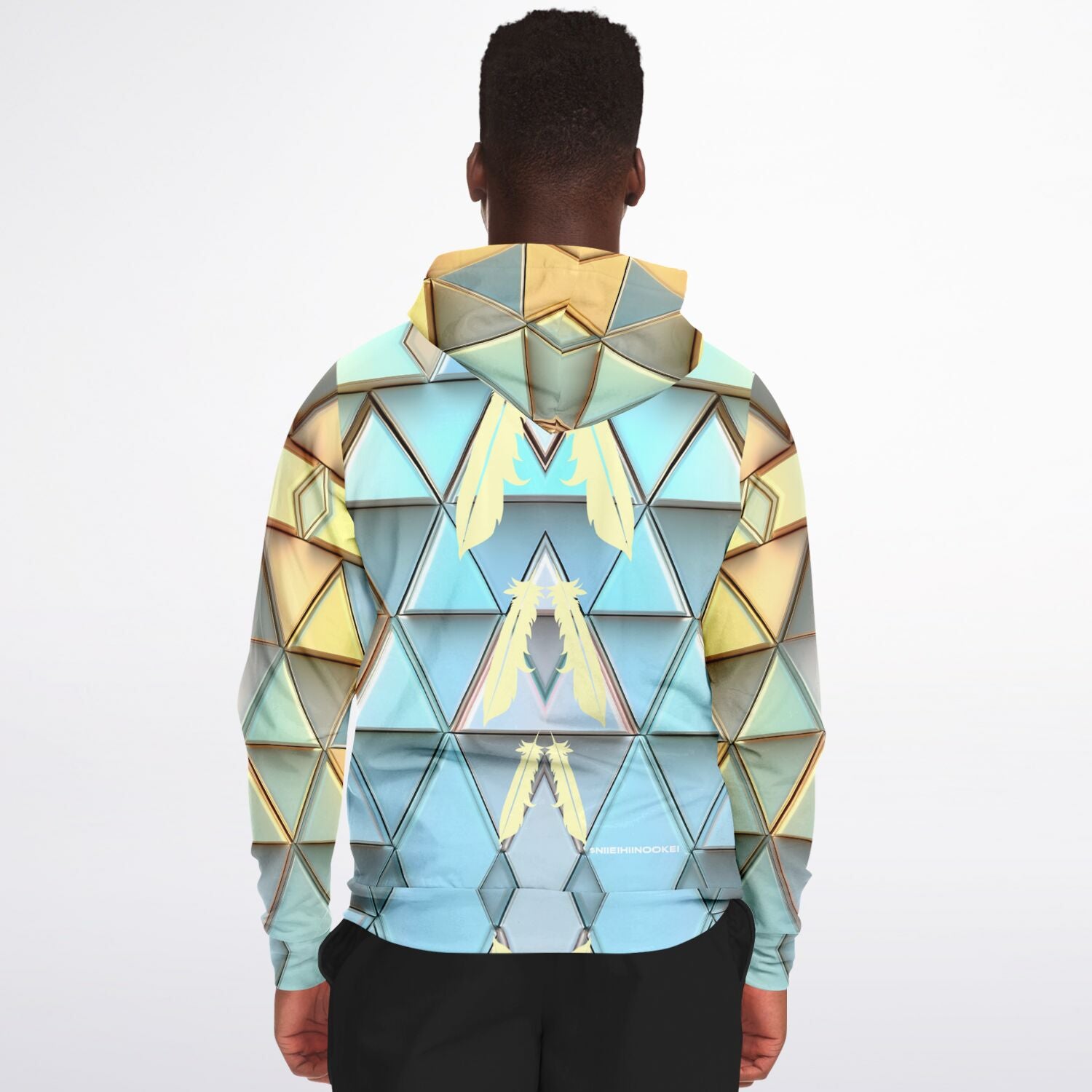 $NiieihiiNookei Athletic Zip-Up Hoodie - AOP