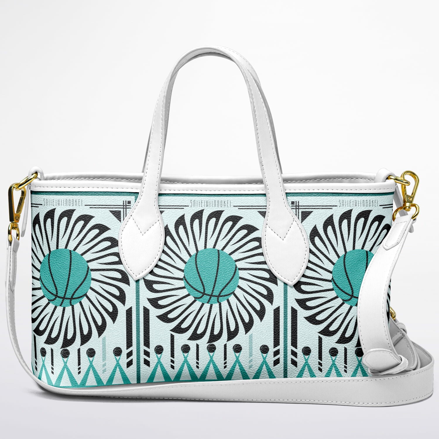 $NiieihiiNookei Leather Tote Bag - AOP