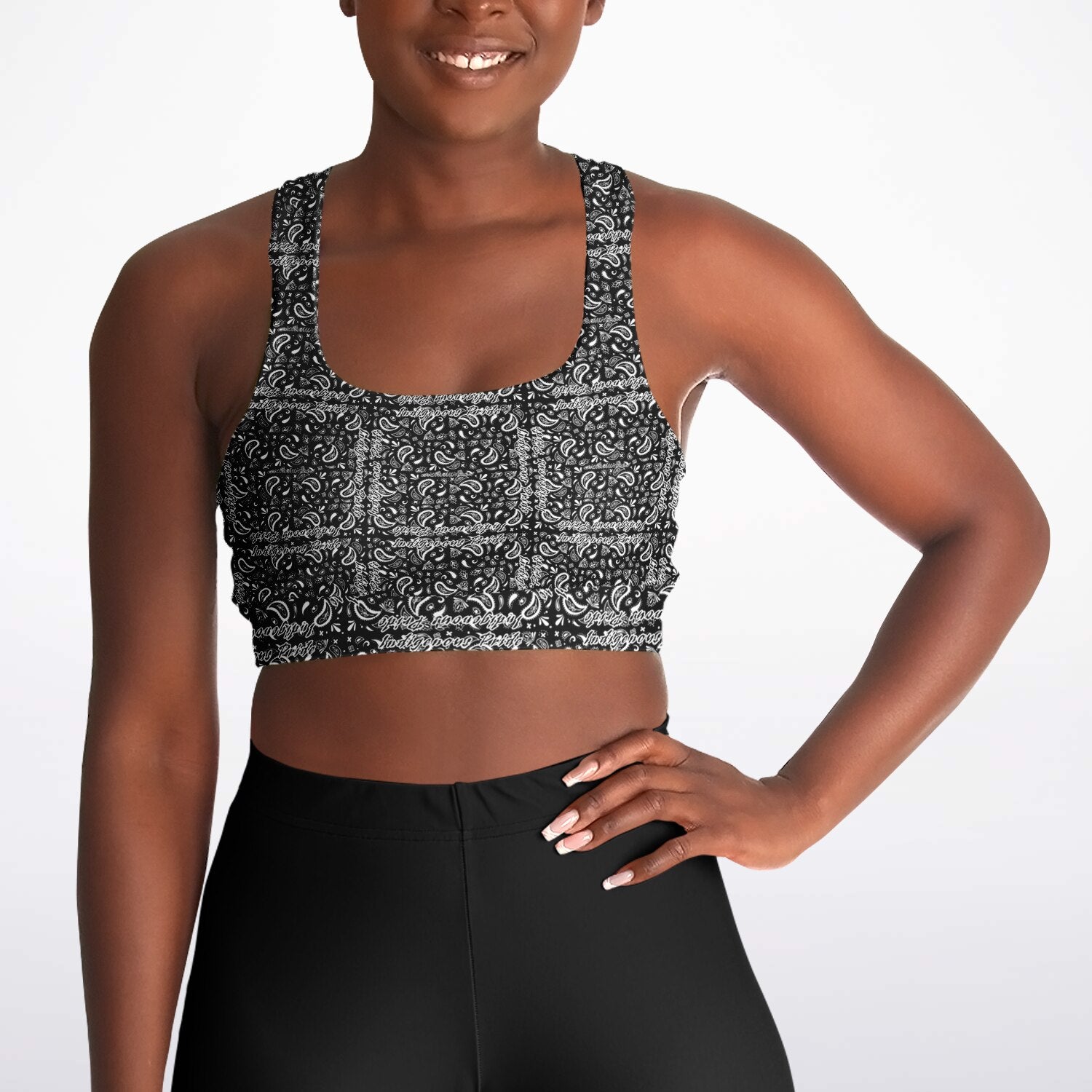 $NiieihiiNookei Padded Sports Bra - AOP