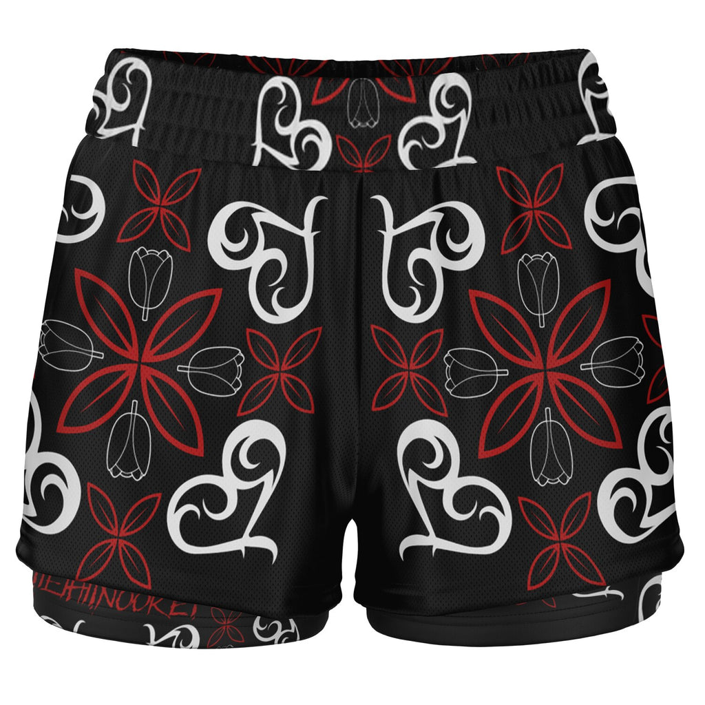 $NiieihiiNookei Women's 2-in-1 Shorts - AOP