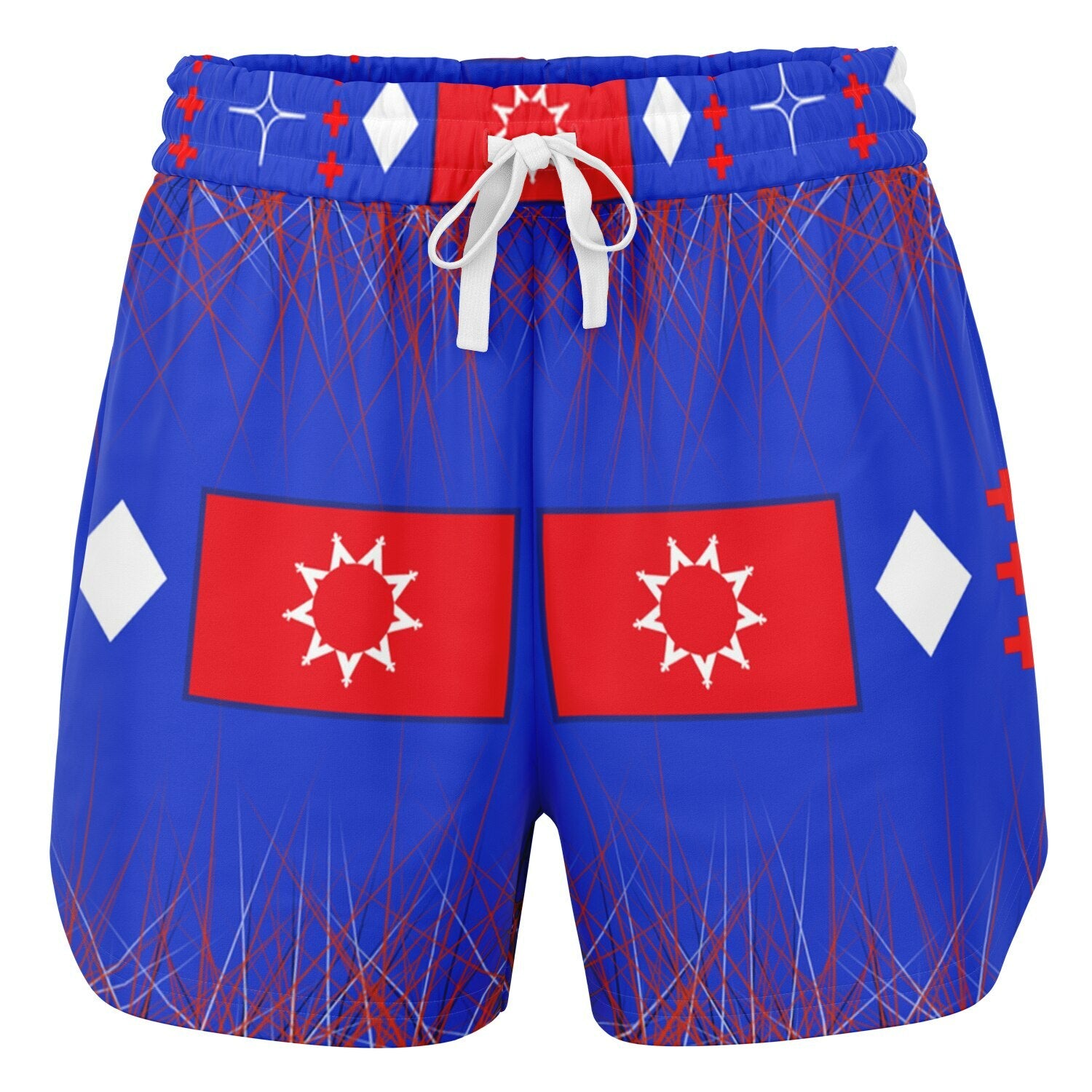 Oglala Lakota Flag Athletic Shorts - AOP