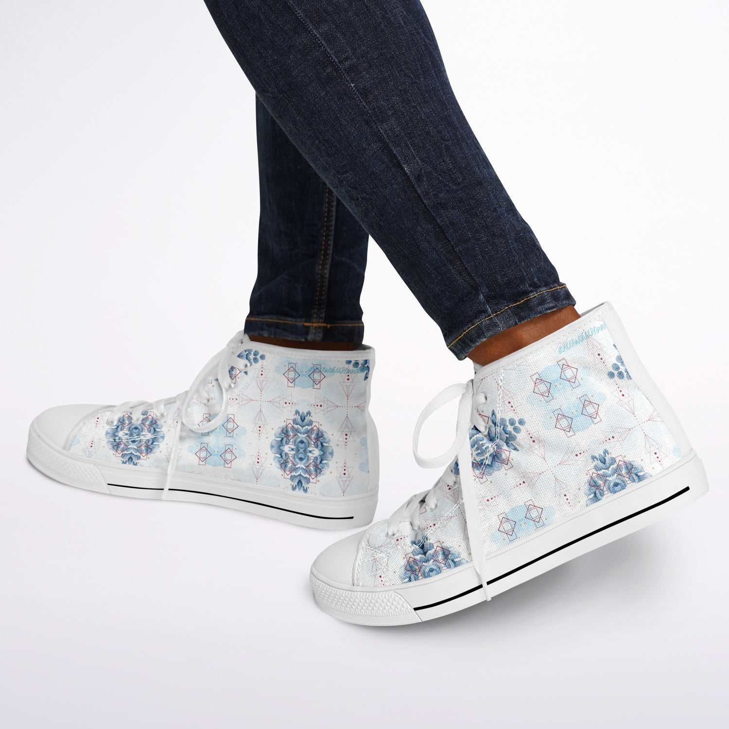 $NiieiihiiNookei Urban Peak High Top Shoes - AOP