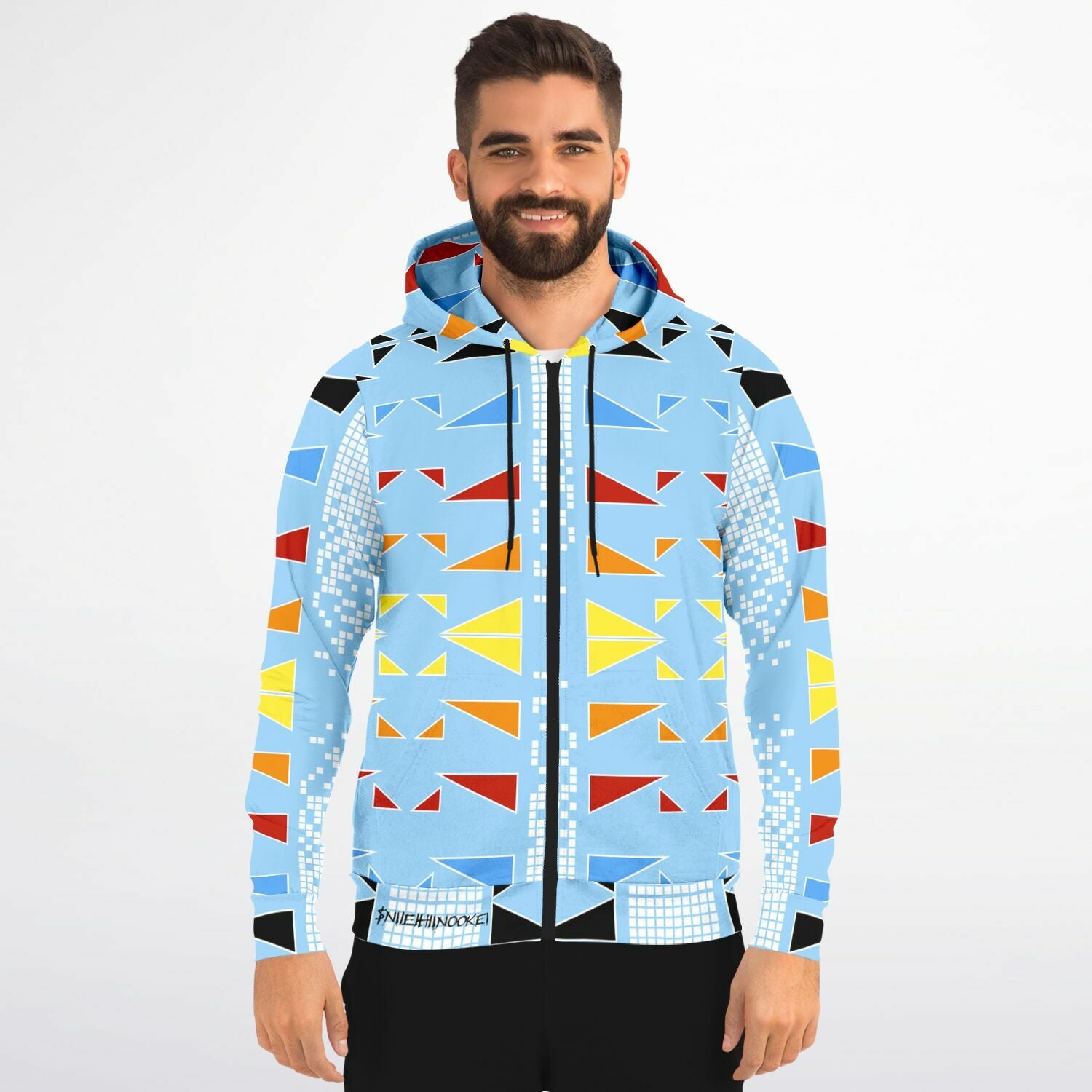 $NiieihiiNookei Fashion Zip-Up Hoodie - AOP