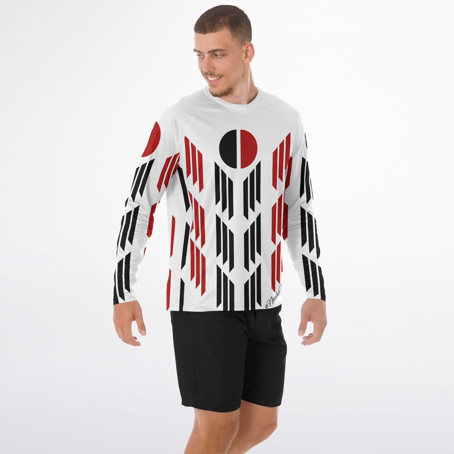 Arapaho Flag Men's Long Sleeve Performance Shirt - AOP copy