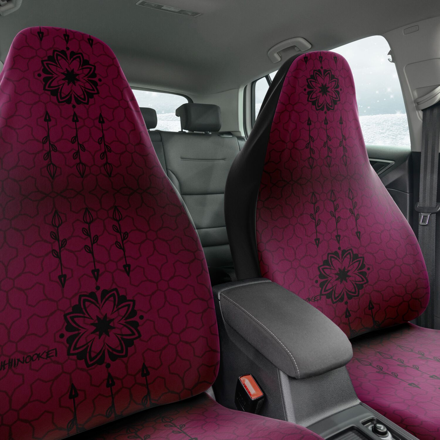 $NiieihiiNookei Car Seat Cover - AOP