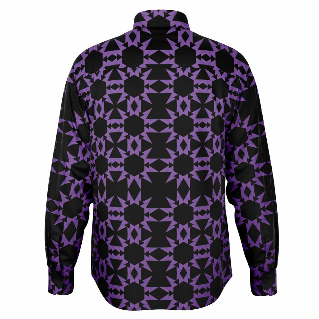 $NiiieihiiNookei Long Sleeve Button Down Shirt - AOP