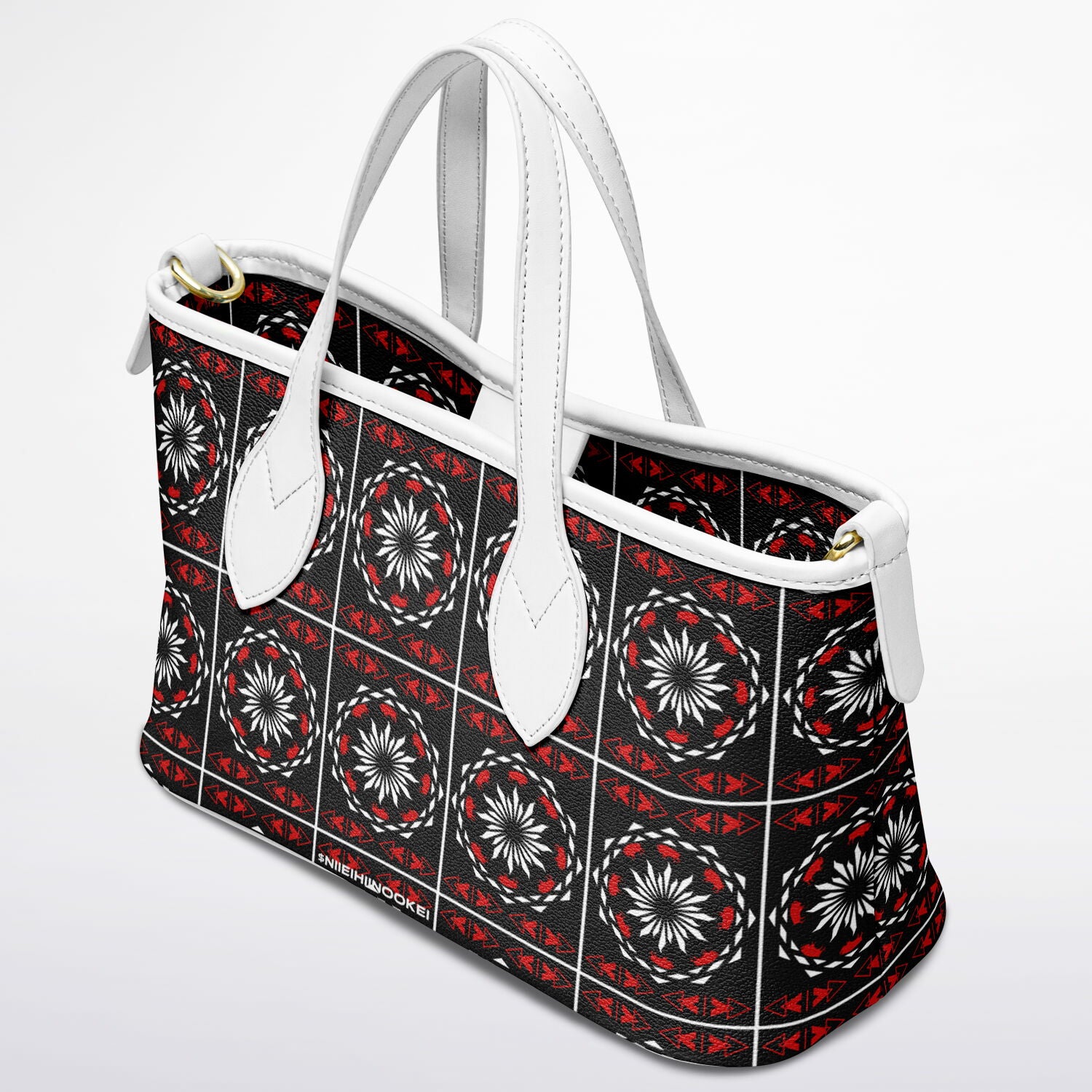 $NiieihiiNookei Leather Tote Bag - AOP