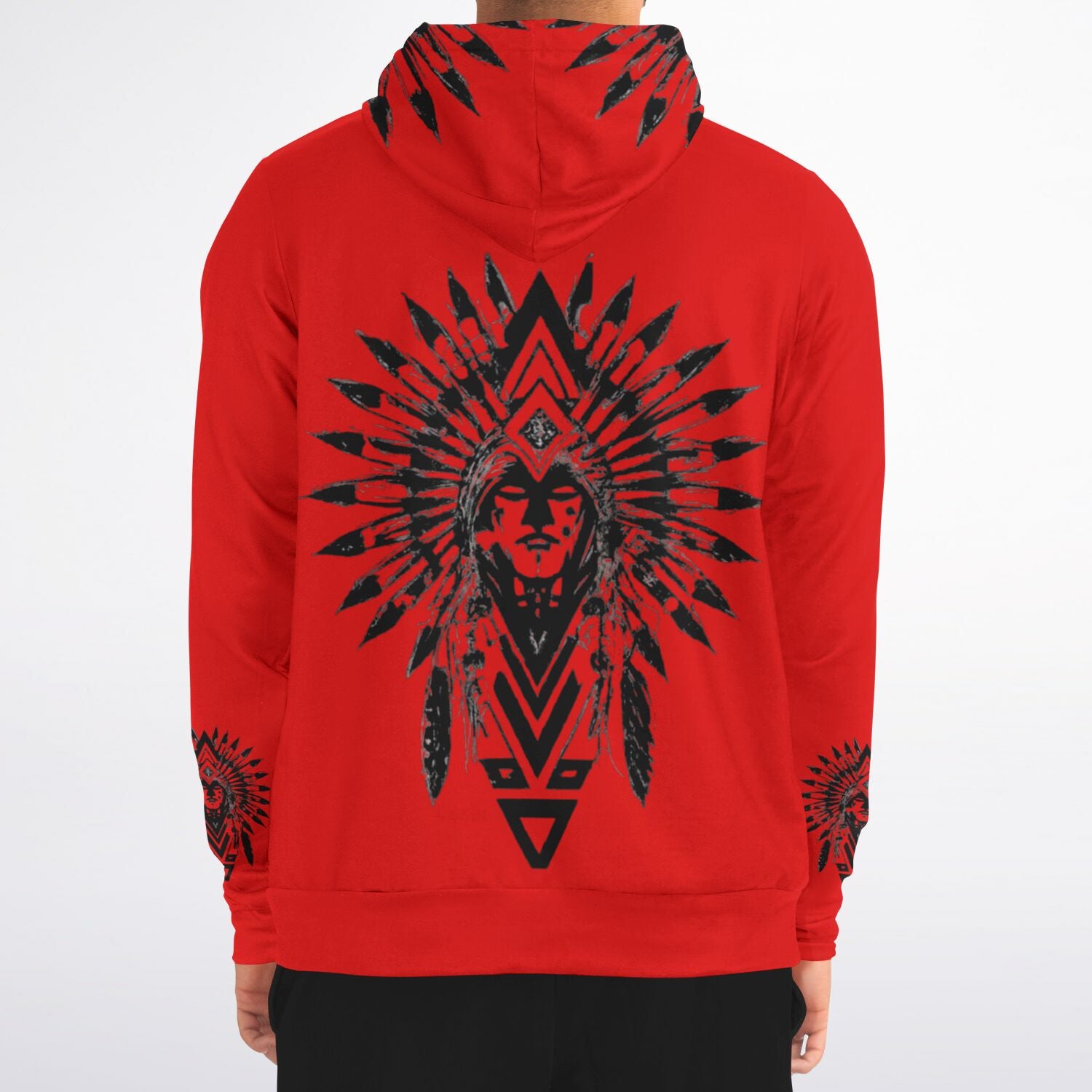 $NiieihiiNookei Athletic Zip-Up Hoodie - AOP