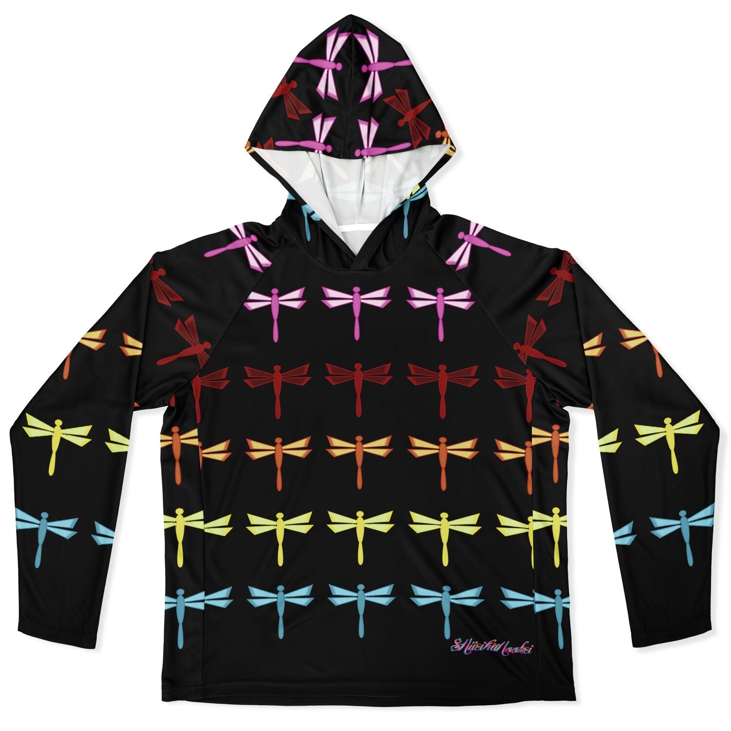 $NiieihiiNookei Long Sleeve Hooded Performance Shirt - AOP