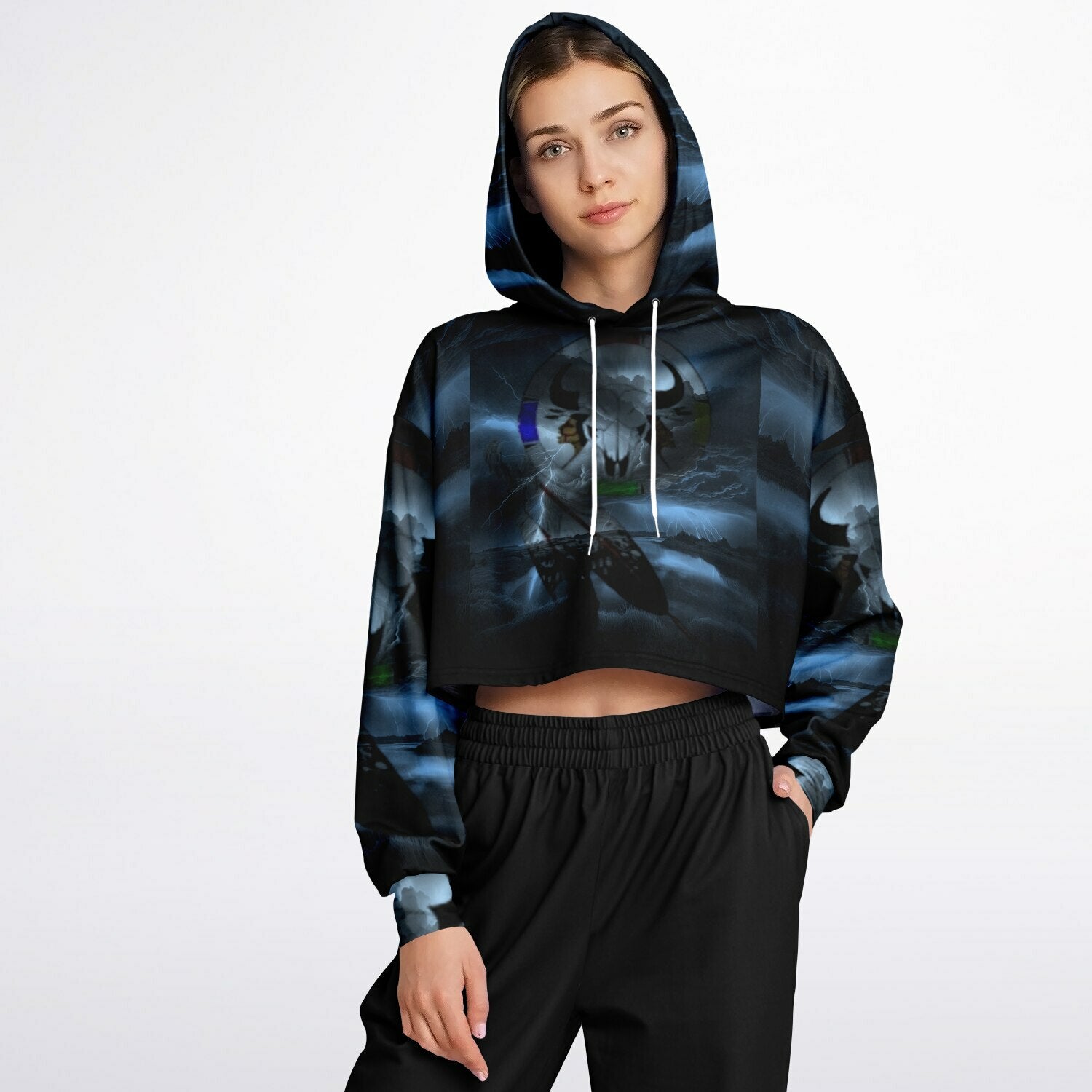 $NiieihiiNookei Northern Arapaho Tribe Logo Fashion Hoodie - AOP