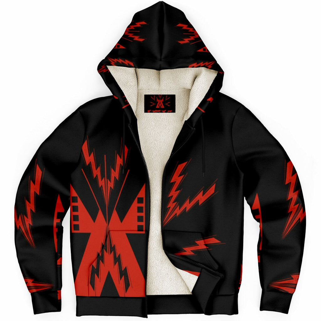 $NiieihiiNookei Microfleece Ziphoodie - AOP