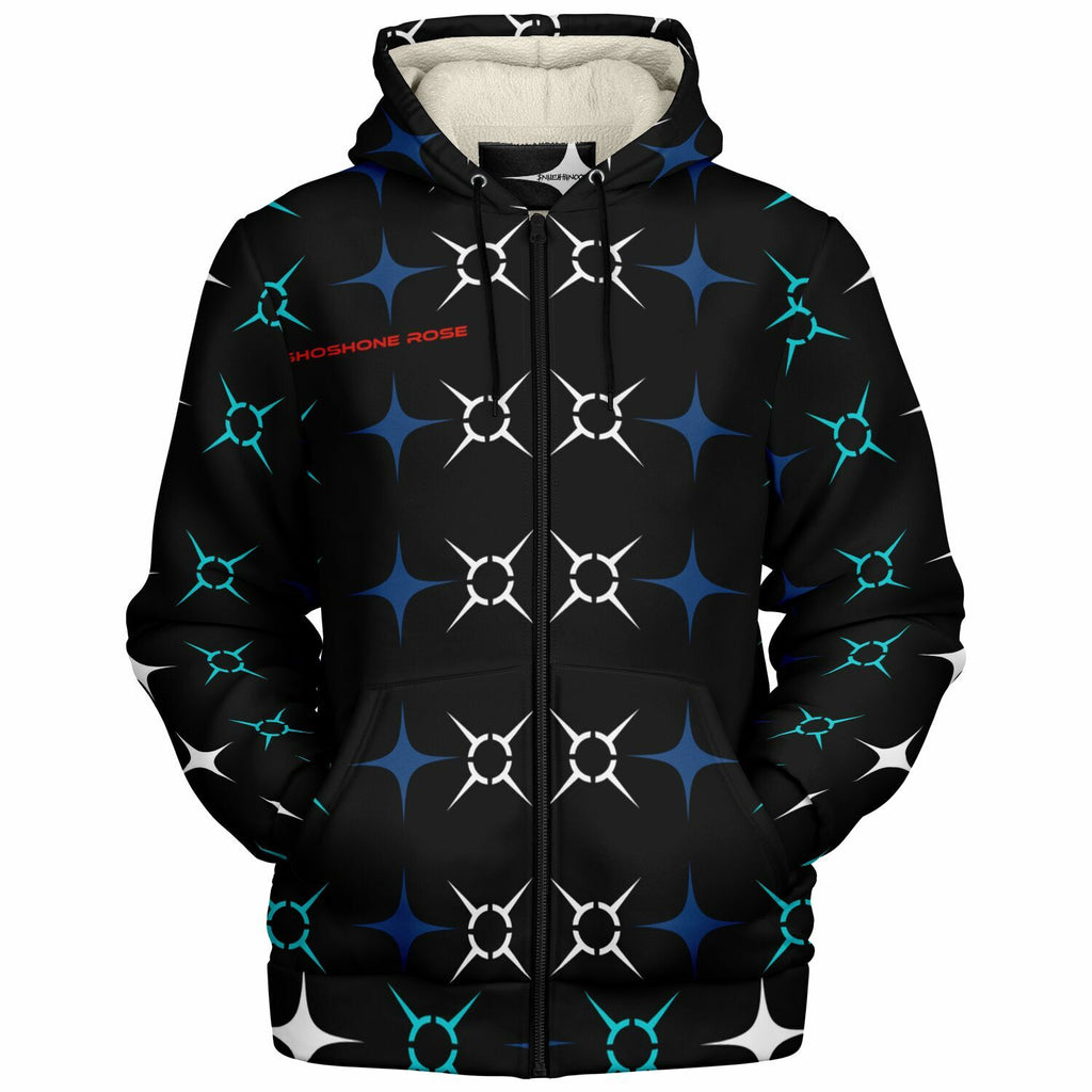 $hoshoneRose Custom Microfleece Ziphoodie - AOP
