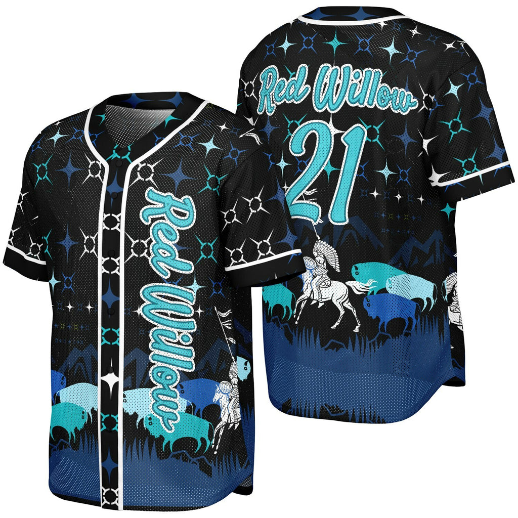 #21 Red Willow Premium Baseball Jersey - AOP