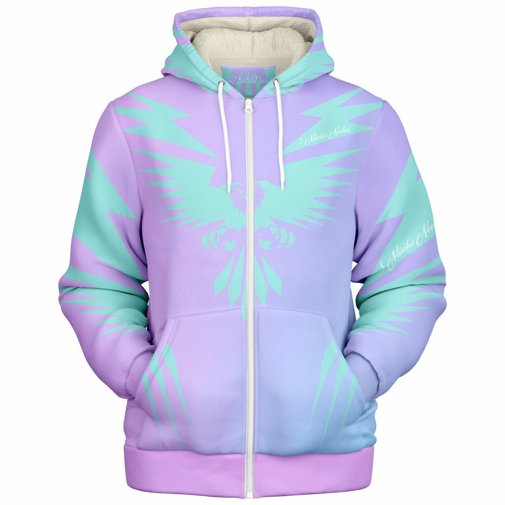 $NiieihiiNookei Design Microfleece Ziphoodie - AOP