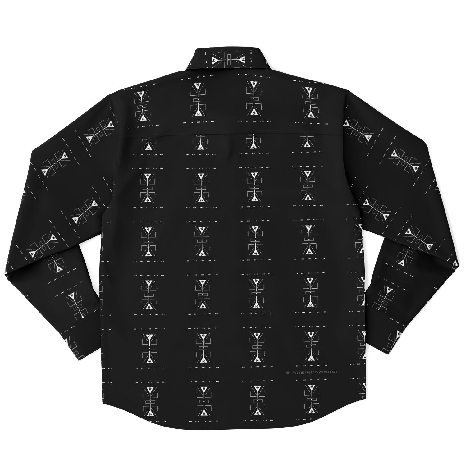 $NiieihiiNookei Long Sleeve Button Down Shirt - AOP