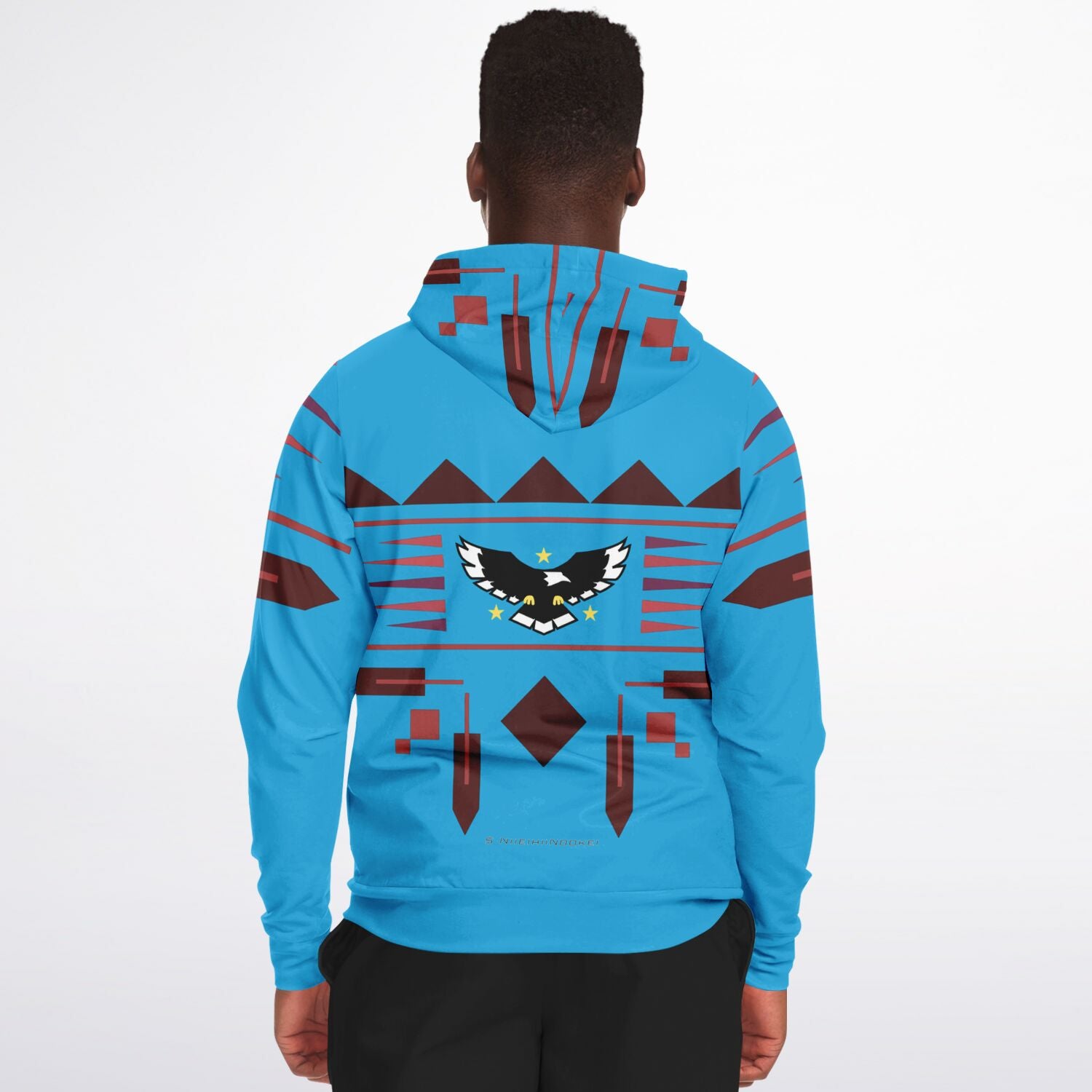 $NiieihiiNookei Athletic Zip-Up Hoodie - AOP
