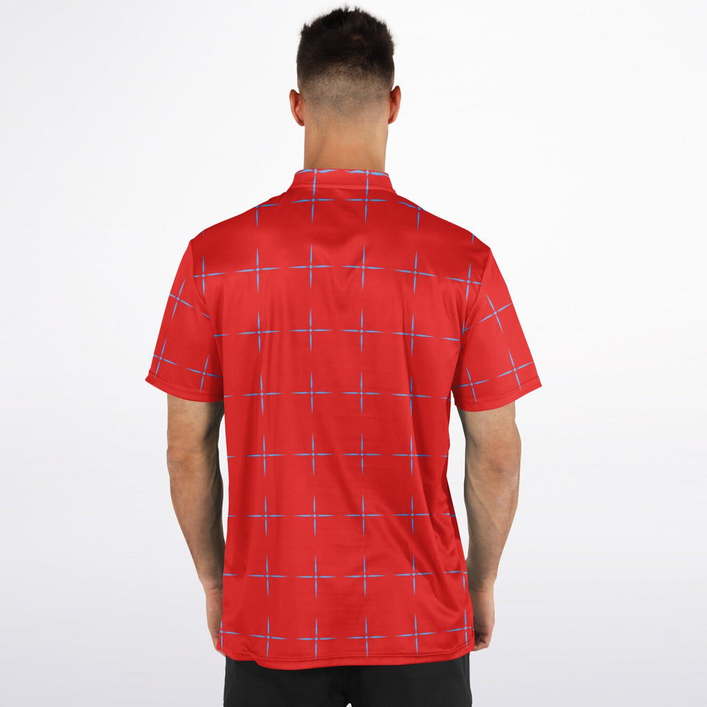 $NiieihiiNookei Blade Collar Polo Shirt - AOP