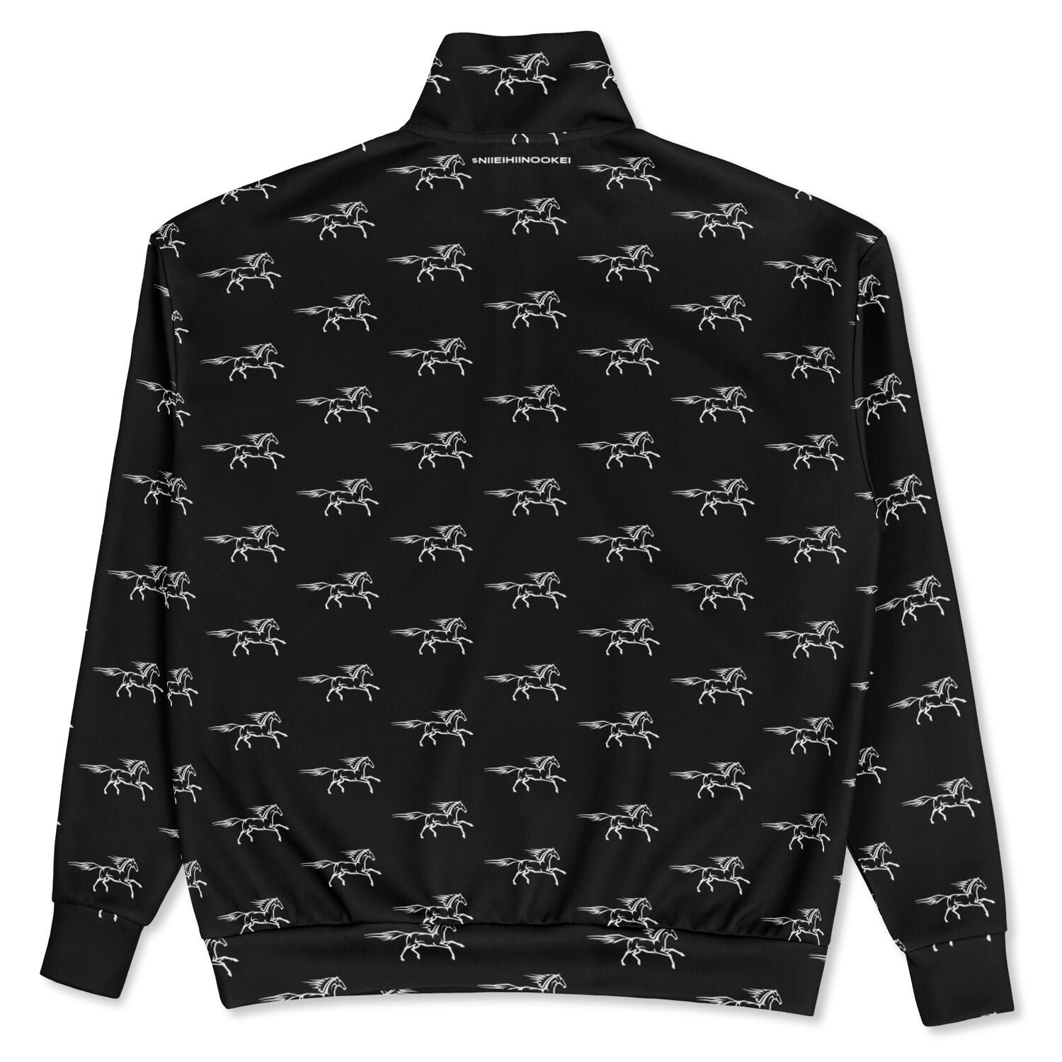 $NiieihiiNookei Heavyweight Oversized Quarter Zip Sweatshirt - AOP