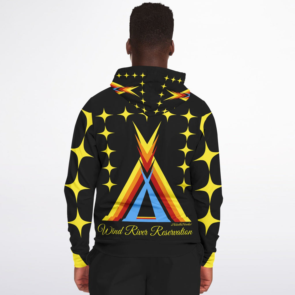 Wind River Reservation Design by $NiieihiiNookei Zip-Up Hoodie - AOP copy