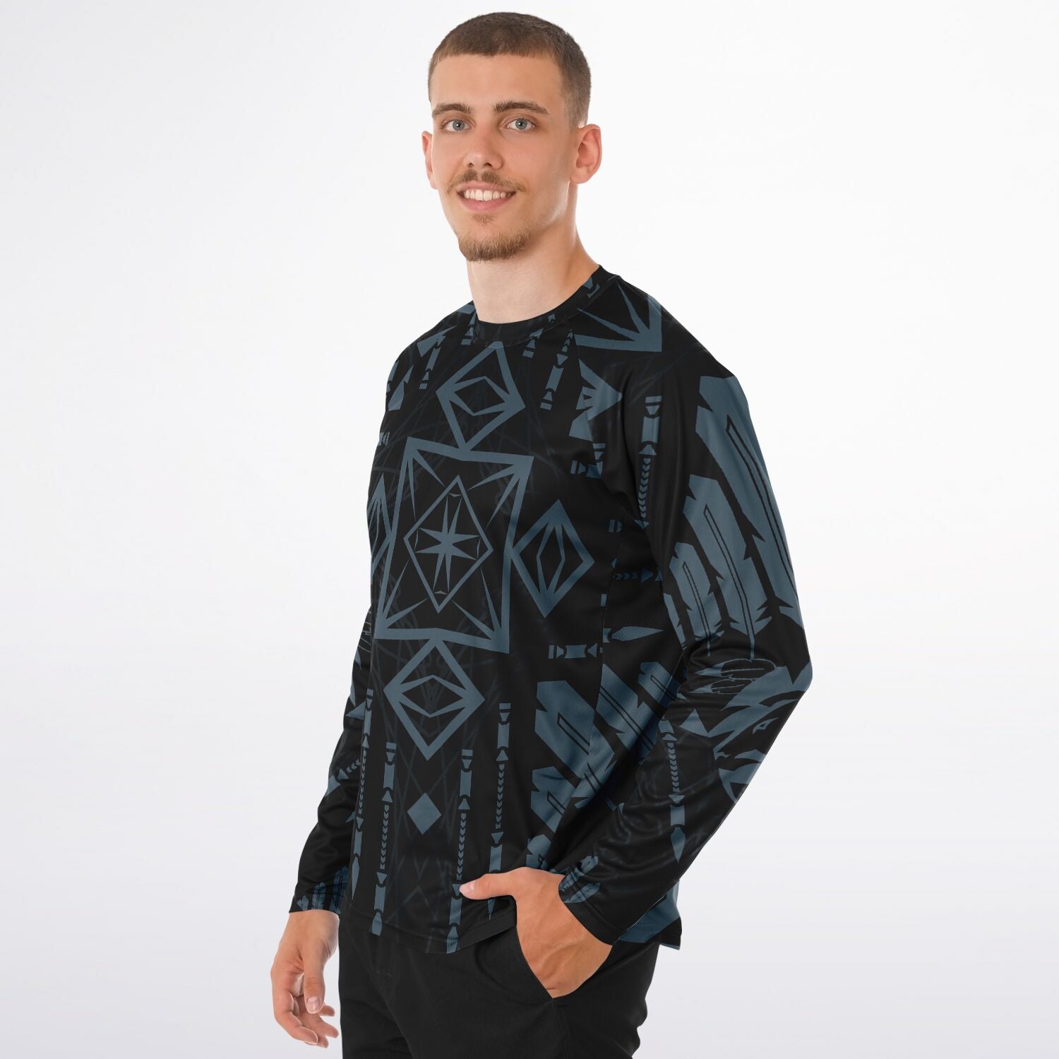 $NiieihiiNookei Men's Long Sleeve Performance Shirt - AOP