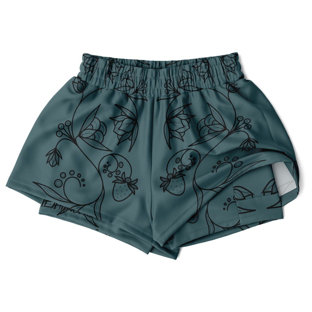 $NiieihiiNookei Women's 2-in-1 Shorts - AOP