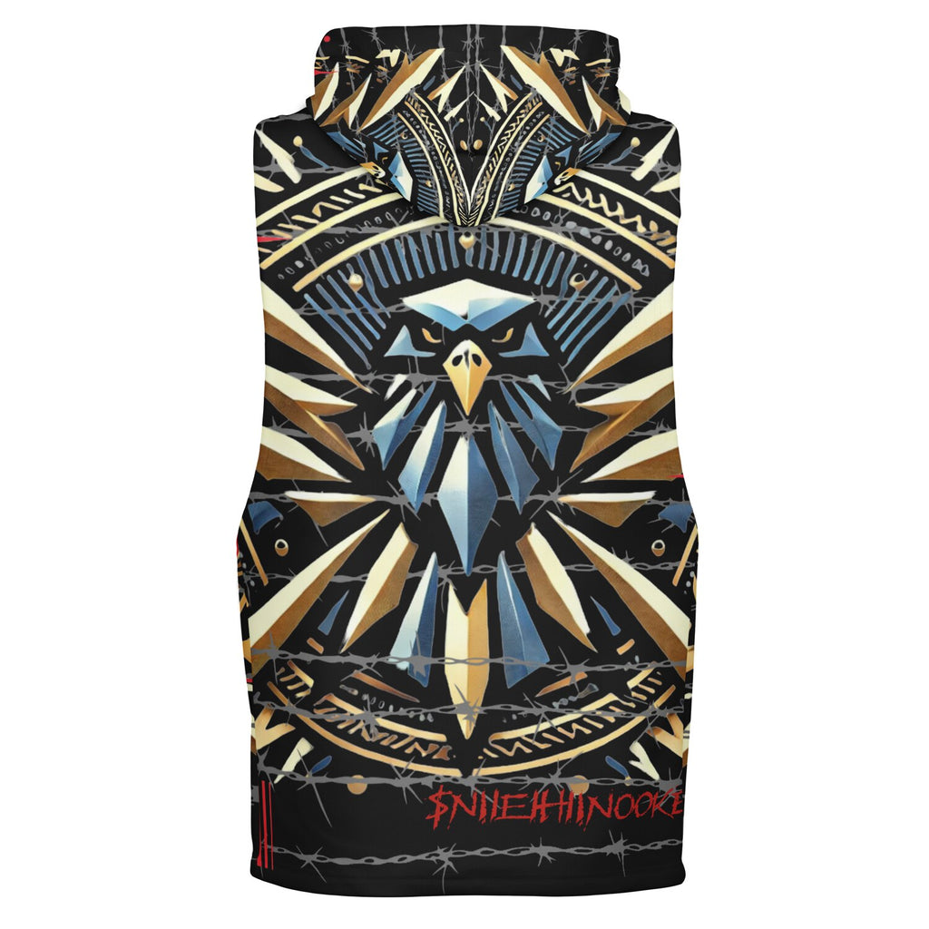 $NiieihiiNookei Athletic Drop Armhole Hoodie - AOP