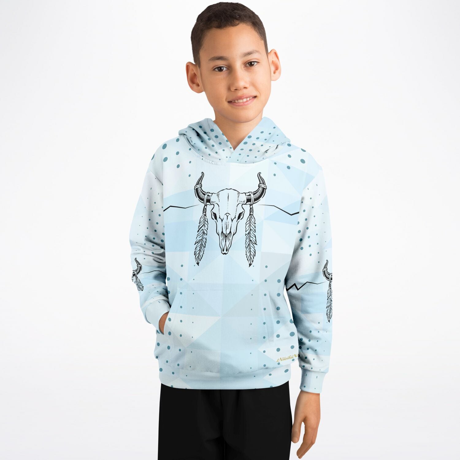 $NiieihiiNookei Fashion Kids Hoodie - AOP