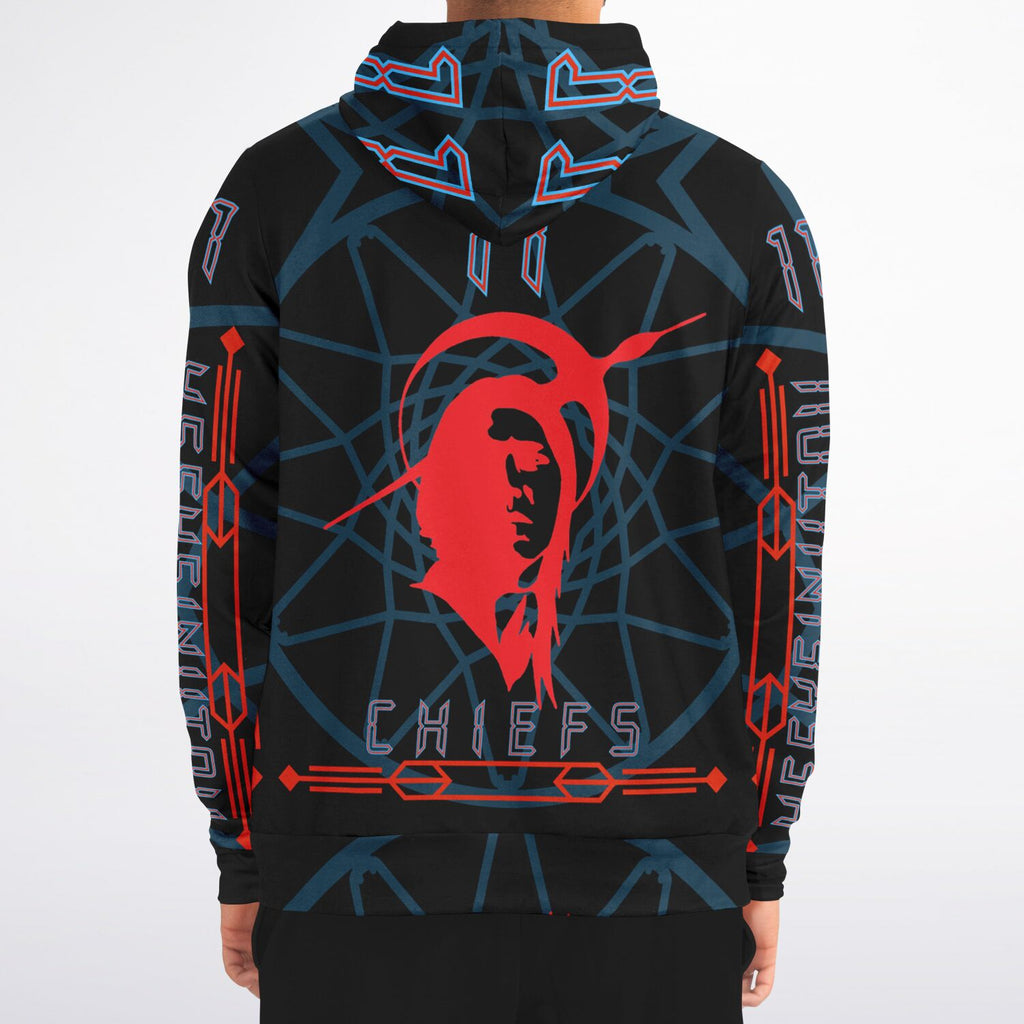 $NiieihiiNookei Athletic Zip-Up Hoodie - AOP