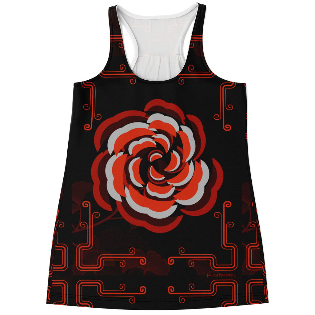 $NiieihiiNookei Flowy Racerback Tank Top - AOP
