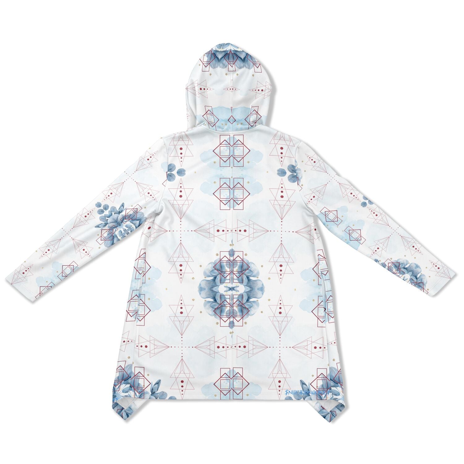 $NiieihiiNookei Fashion Elongated Cloak - AOP