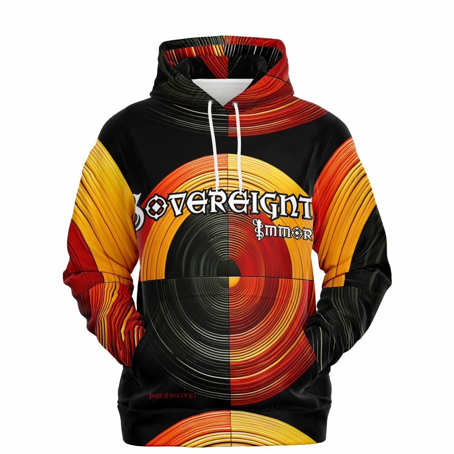 Sovereignty Immortal by $NiieihiiNookei Athletic Hoodie - AOP