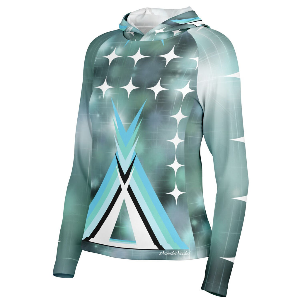 $NiieihiiNookei Hooded Performance Shirt - AOP
