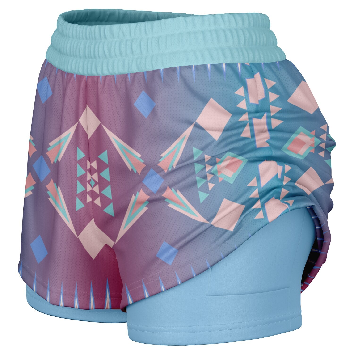 $NiieihiiNookei Women's 2-in-1 Shorts - AOP