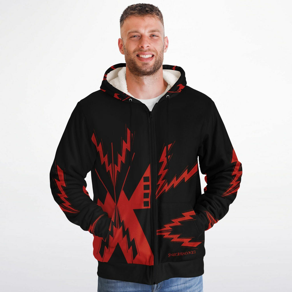 $NiieihiiNookei Microfleece Ziphoodie - AOP