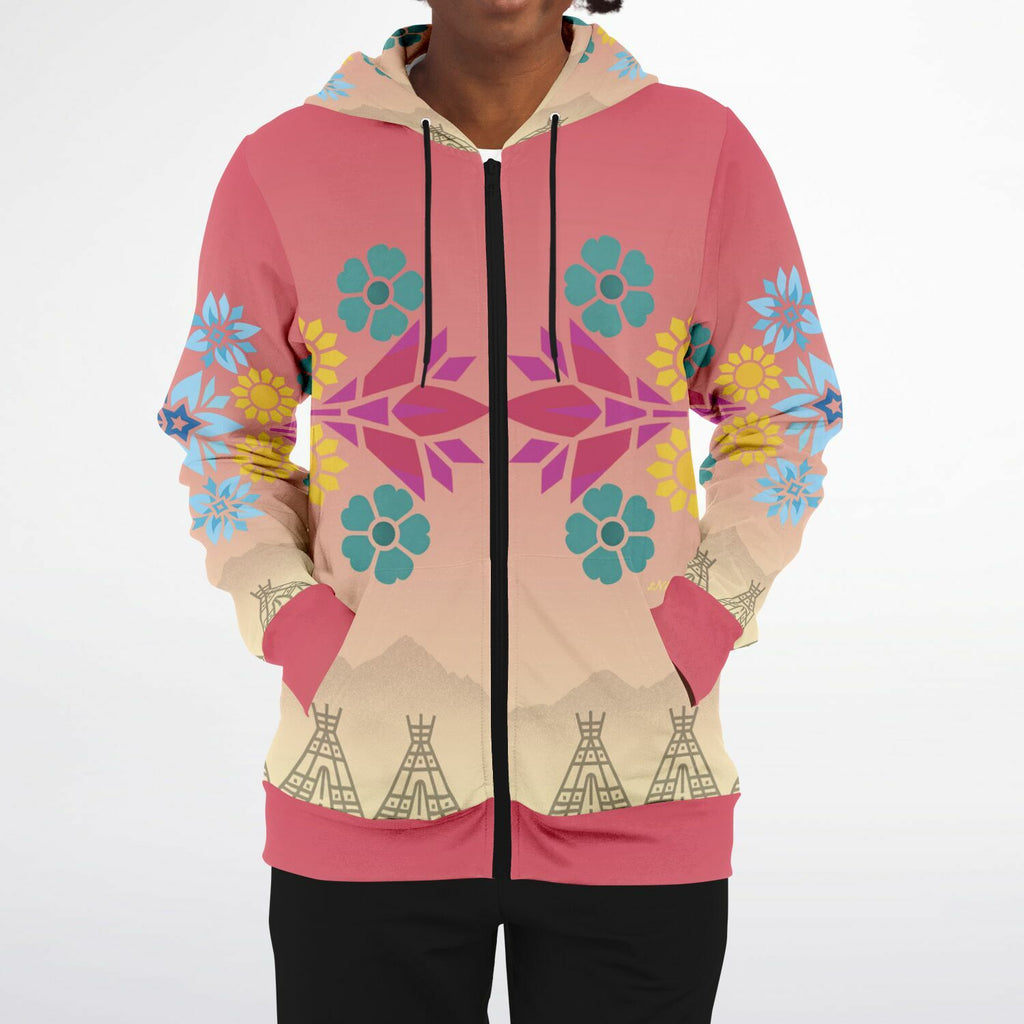 $NiieihiiNookei Fashion Zip-Up Hoodie - AOP