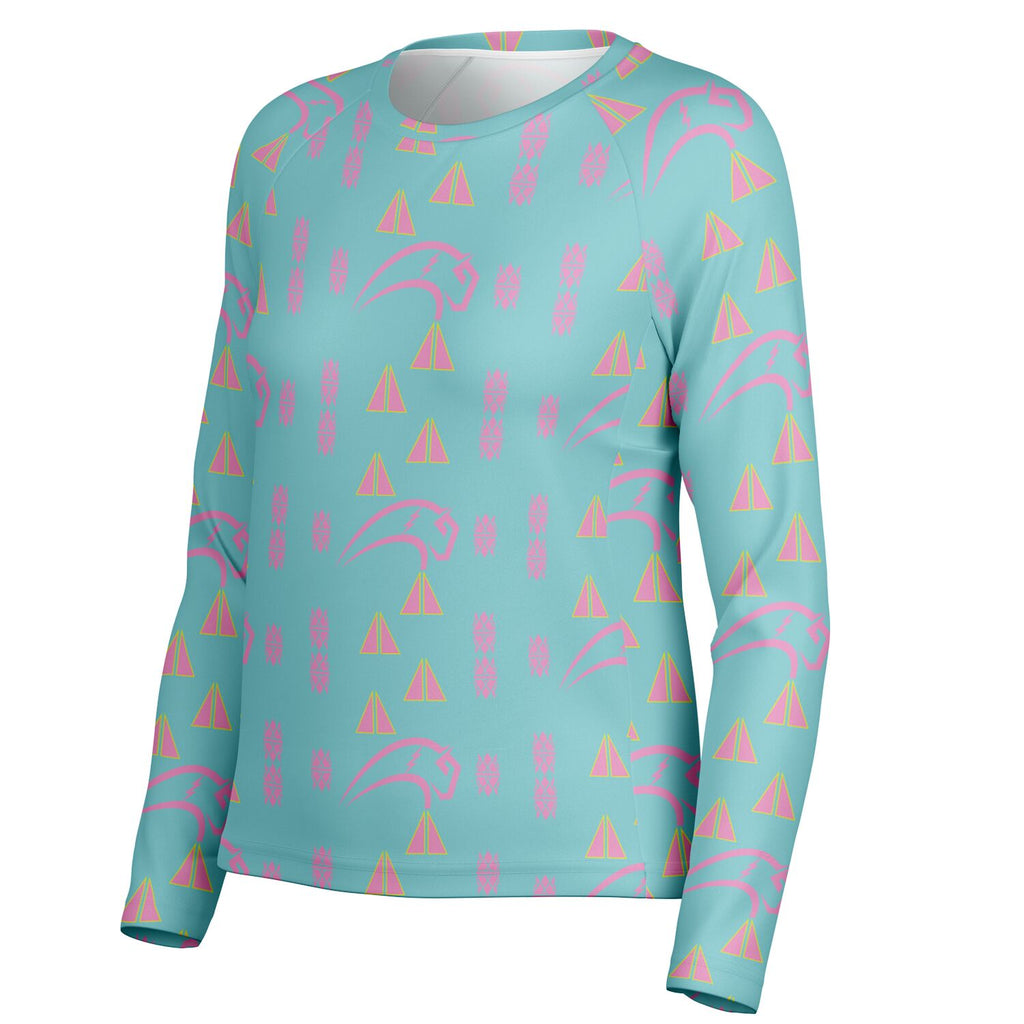 Women's Long Sleeve Performance Shirt - AOP