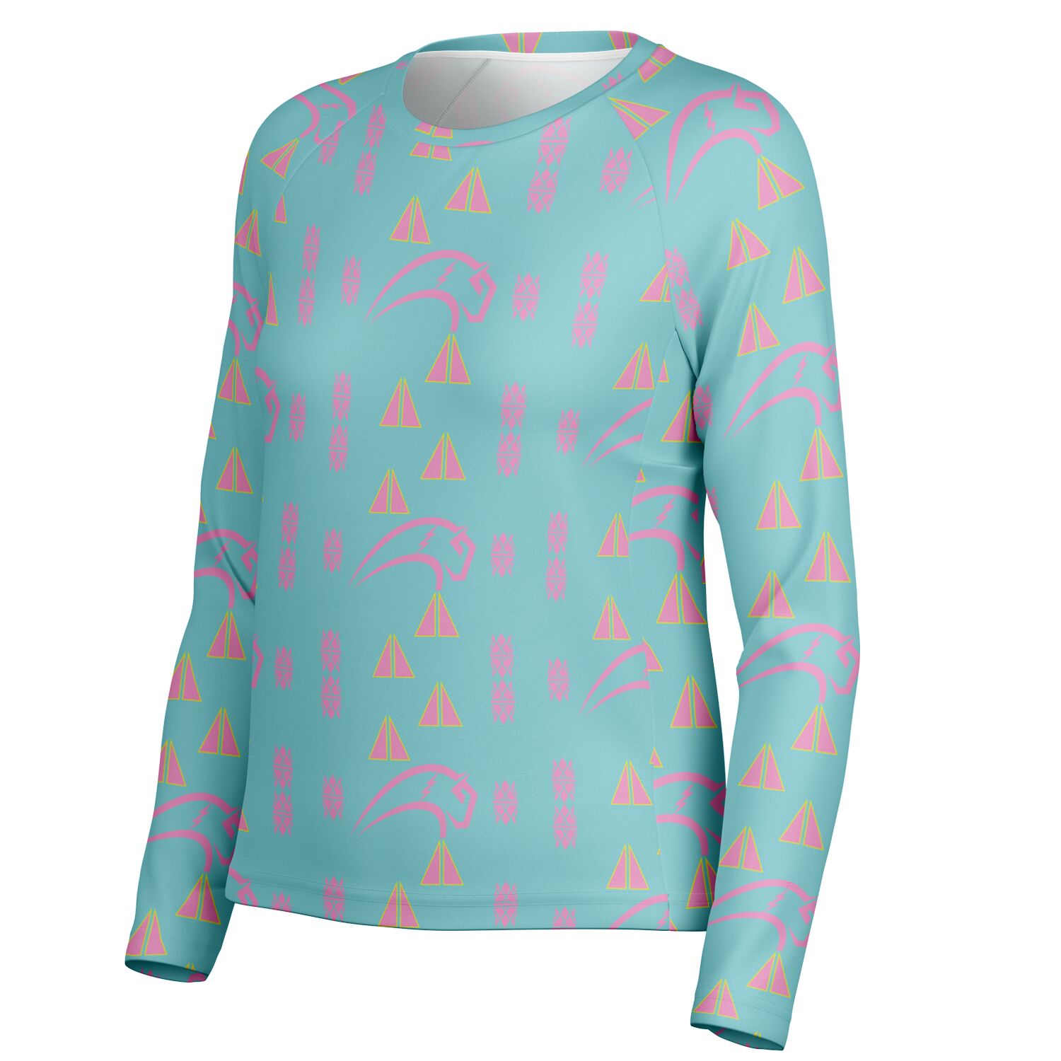 Women's Long Sleeve Performance Shirt - AOP