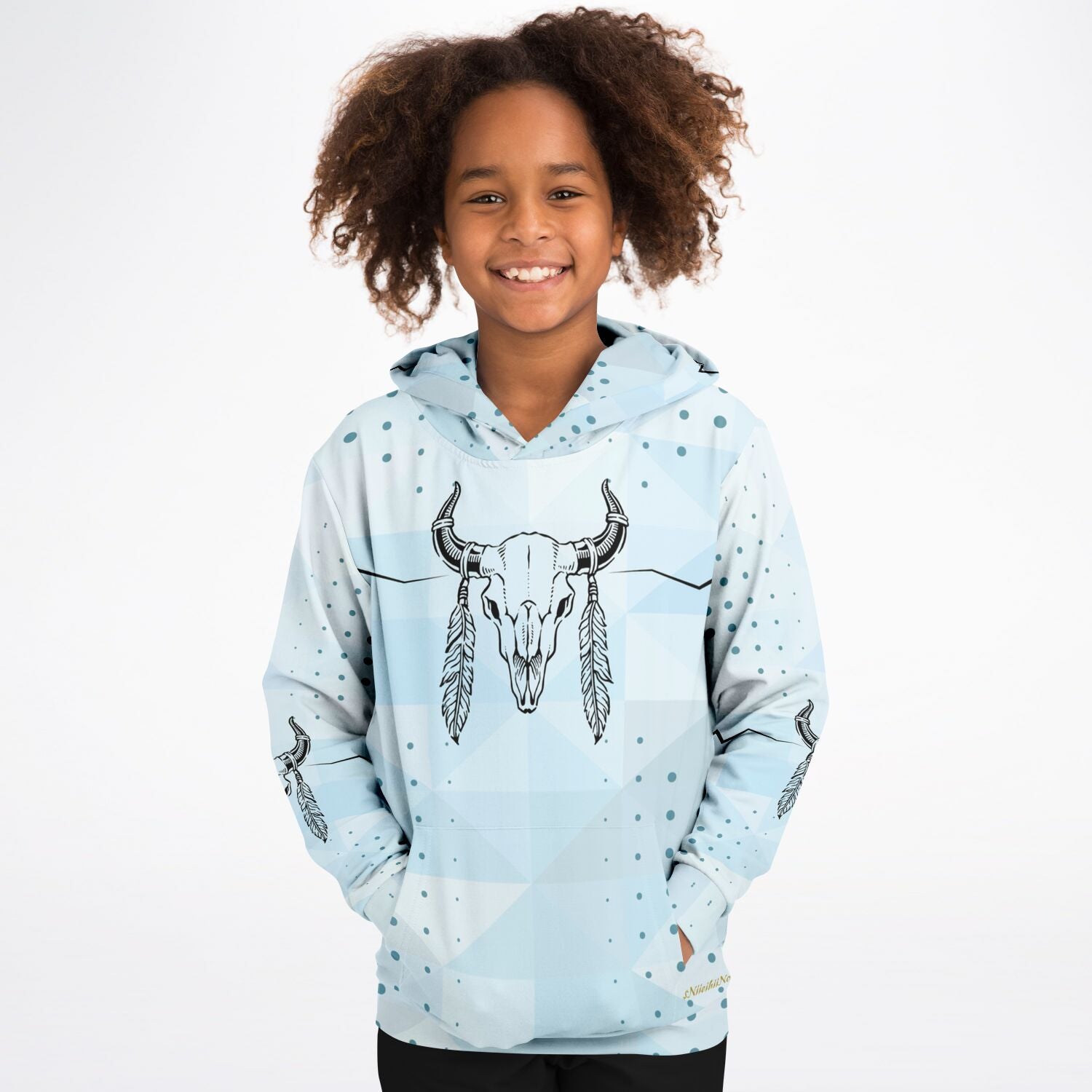 $NiieihiiNookei Fashion Kids Hoodie - AOP