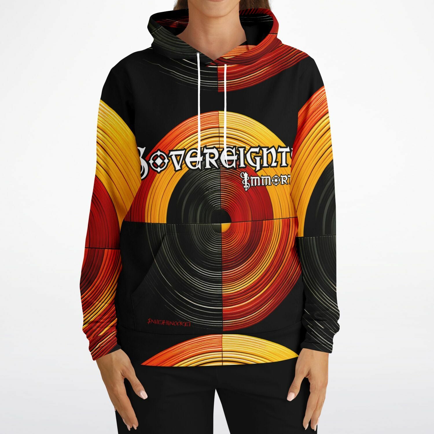 Sovereignty Immortal by $NiieihiiNookei Athletic Hoodie - AOP