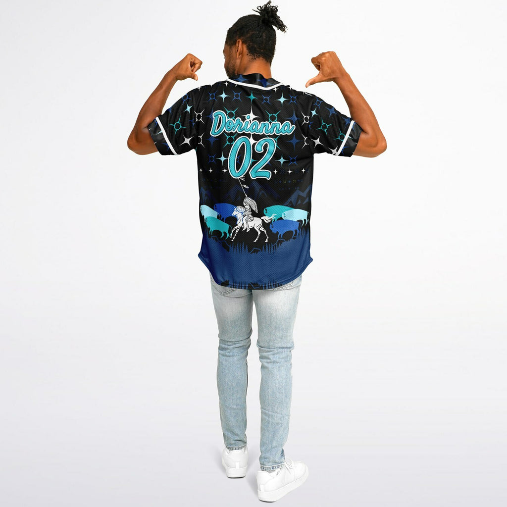 #02 Dorianna Premium Baseball Jersey - AOP