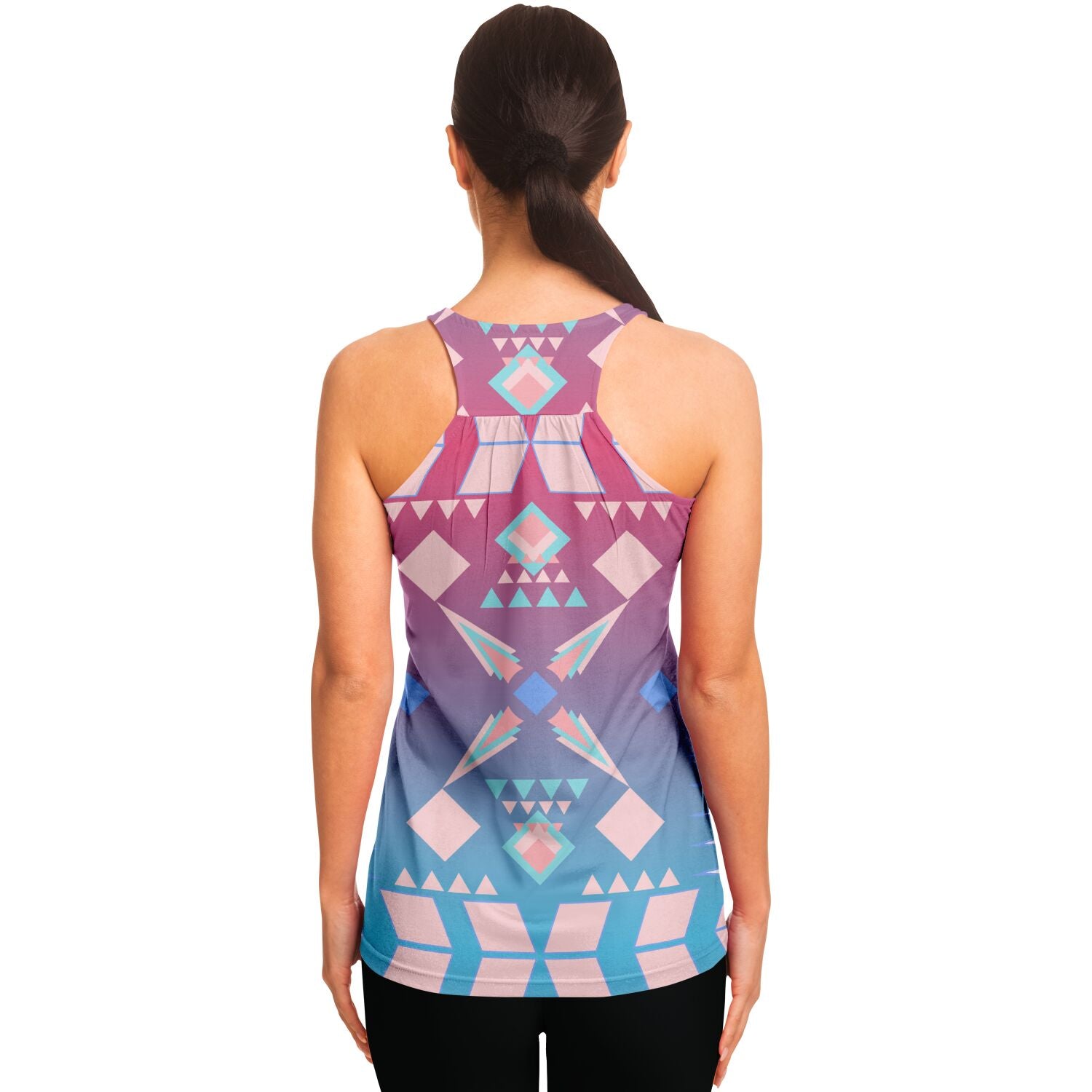 $NiieihiiNookei Flowy Racerback Tank Top - AOP