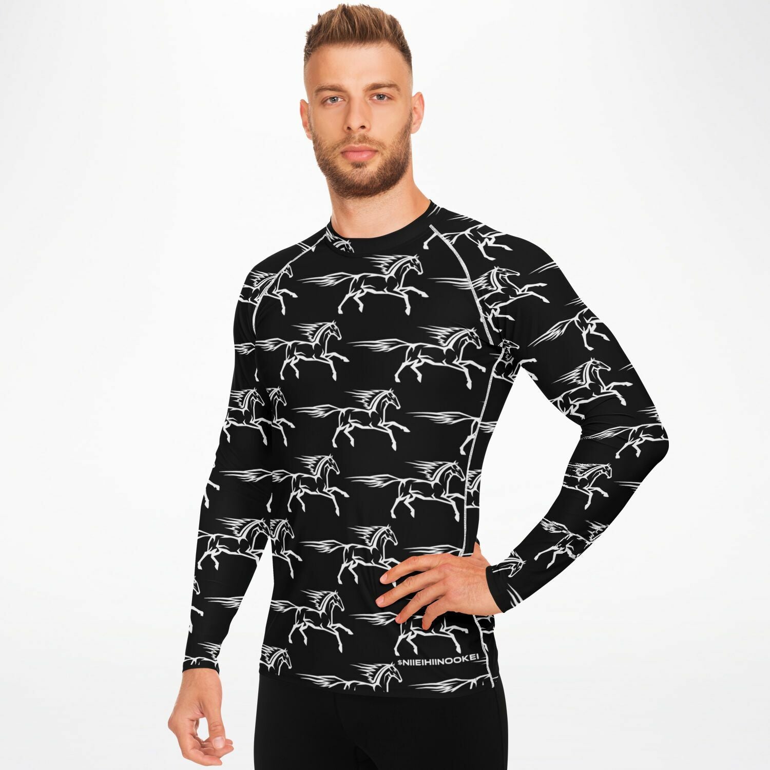 $NiieihiiNookei Men's Rashguard - AOP