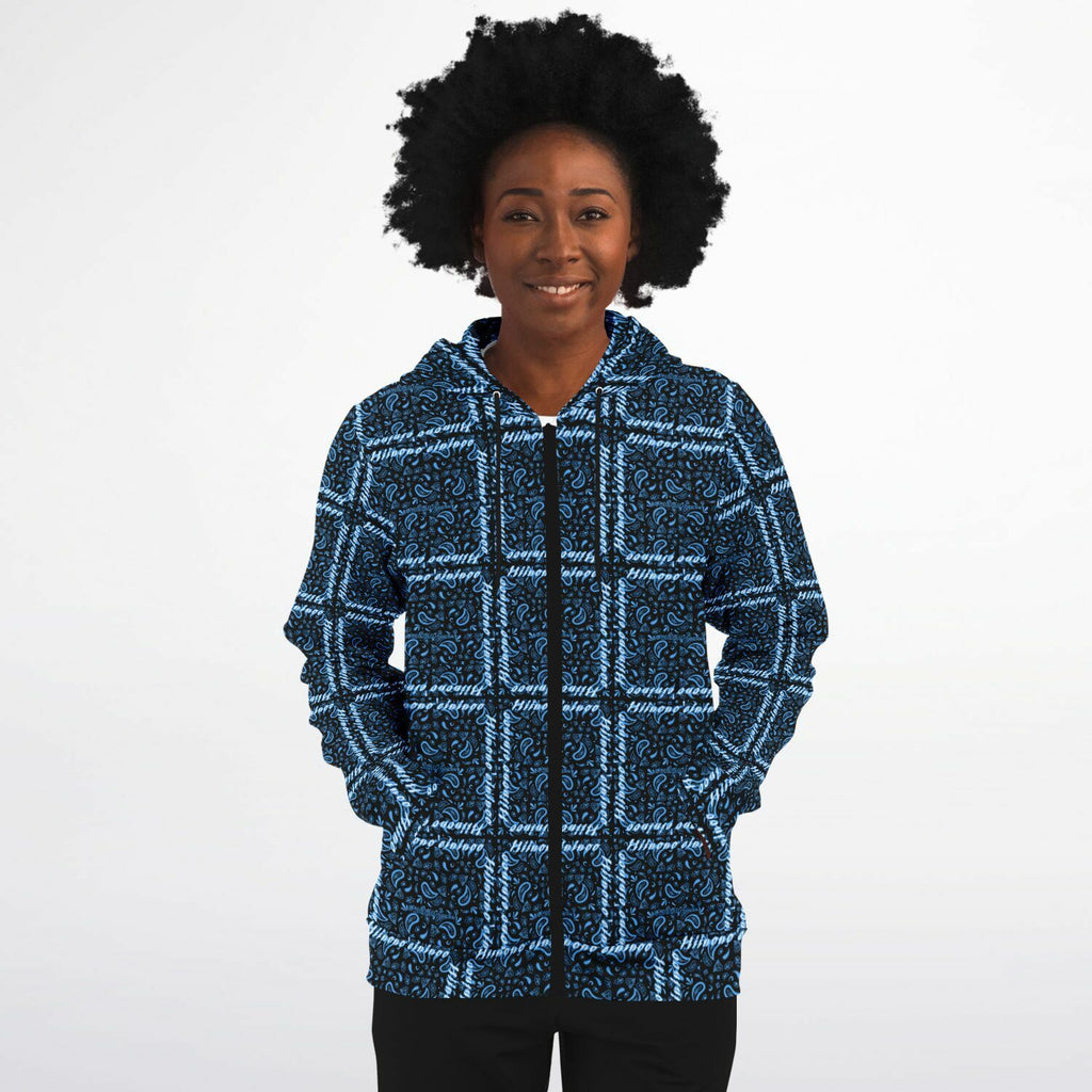 $NiieihiiNookei Athletic Zip-Up Hoodie - AOP