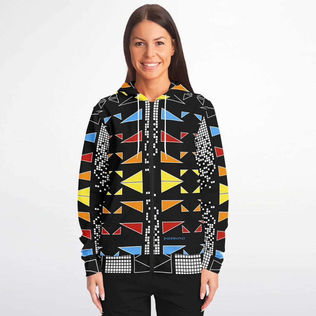 $NiieihiiNookei Fashion Zip-Up Hoodie - AOP